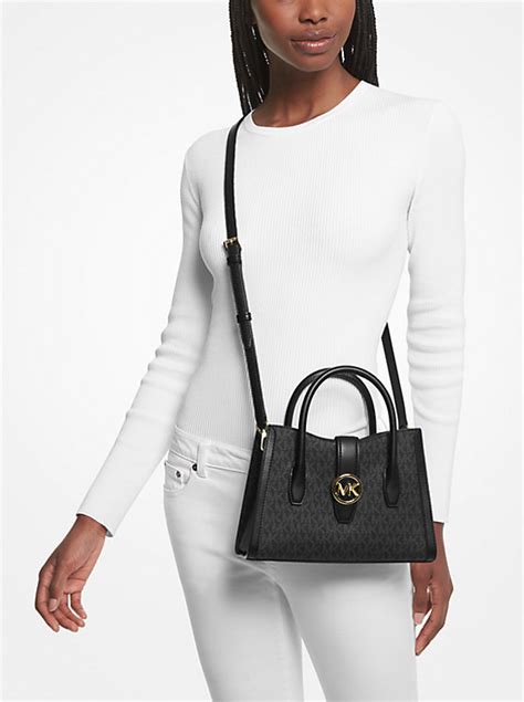 michael kors gabby small logo satchel